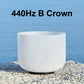 8 Inch White Frosted Quartz Crystal Singing Bowl